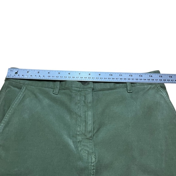 ARITZIA WILFRED FREE Havasu Olive Green Chino Cargo Skirt Multi Pocket US Sz 8 - Picture 6 of 10